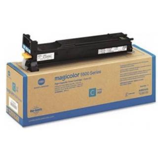 Toner Konica Minolta Magicolor 5550 5570, albastru (cyan), original, 6000 pagini