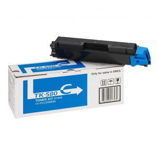 Toner Kyocera TK-580C, cyan (albastru), original, 2800 pagini