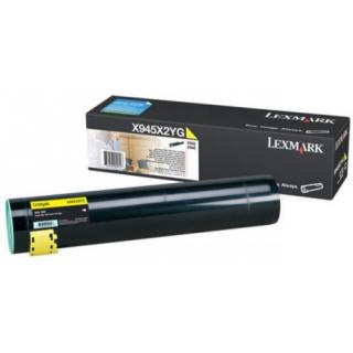 Toner Lexmark X945X2YG, galben (yellow), original, 22000 pagini