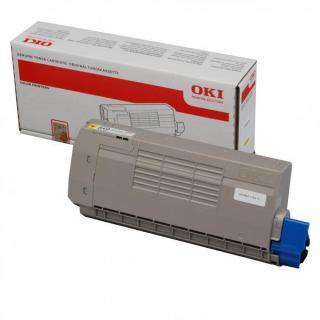 Toner Oki C711, galben (yellow), original, 11500 pagini