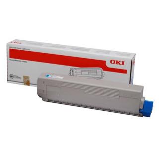 Toner OKI C822, cyan (albastru), original, 7300 pagini