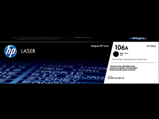 Toner original HP 106A (W1106A)  negru (Black), 1k pagini (HP 107a 107r 107w 135a 135r 135w 137fnw)