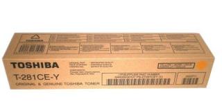 Toner Toshiba T281CEY (6AK00000107), Galben (Yellow), Original, 8k pagini pentru Toshiba e-STUDIO 281c, 351c, 451c