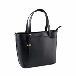 Geanta Adelyne, din piele 100% naturala neagra, 8095