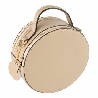 Geanta Alma,din piele 100% naturala saffiano bej 8206