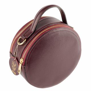 Geanta Alma,din piele 100% naturala saffiano bordo 8206