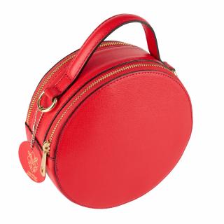 Geanta Alma,din piele 100% naturala saffiano rosu 8206