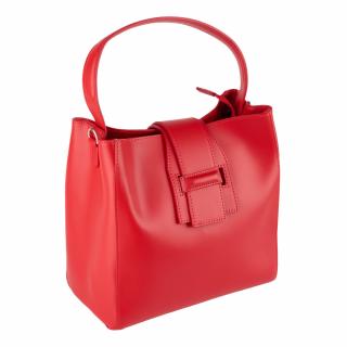 Geanta Bailley, piele100% naturala, rosie, 8057