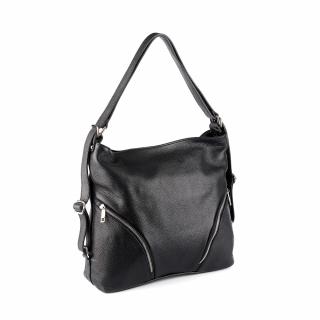 Geanta Brianna, tip rucsac negru din piele naturala 8119