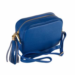 Geanta Gilda,crossbody din piele naturala albastra 8210
