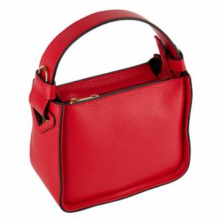 Geanta Indira,din piele 100% naturala rosie 8225