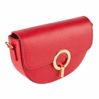 Geanta June,din piele 100% naturala rosie 8224