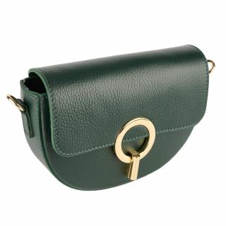 Geanta June,din piele 100% naturala verde petrol 8224