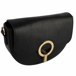 Geanta June,din piele100% naturala neagra 8224