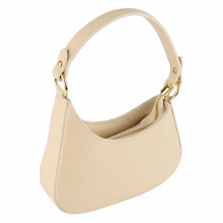 Geanta Leila din piele 100% naturala,crem 8235