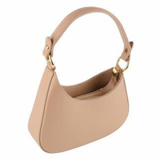 Geanta Leila din piele 100% naturala,roz cipria 8235