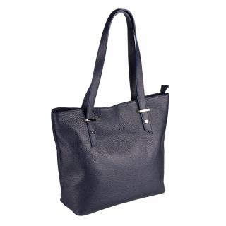 Geanta Sandra, din piele 100% naturala bleumarin, 8174