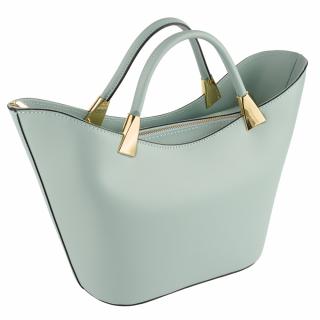 Geanta Selena, piele 100% naturala, bleoceleste , 8236