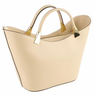 Geanta Selena, piele 100% naturala, ivoire , 8236