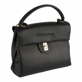 Geanta Valeria,din piele 100% naturala neagra,8208