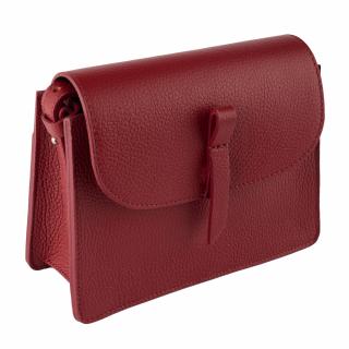 Poseta Hazel din piele naturala bordo de umar sau crossbody,8231