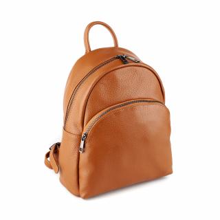 Rucsac Aida, din piele 100% naturala coniac, 8114