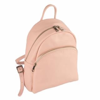 Rucsac Aida, din piele 100% naturala roz prafuit, 8114