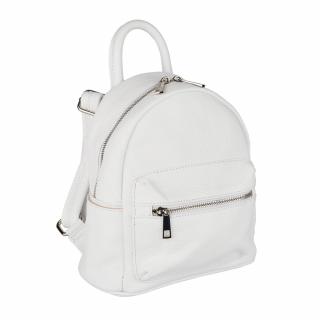 Rucsac Blythe, din piele 100% naturala alb 8164