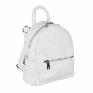 Rucsac Blythe, din piele naturala alb 8164