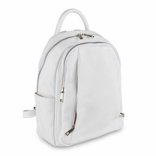 Rucsac Chelsea, din piele 100% naturala alb, 8087
