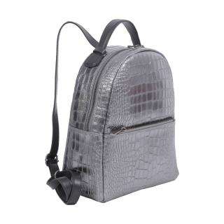 Rucsac Freya, gri din piele naturala 8065