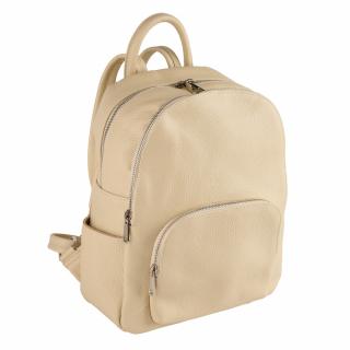 Rucsac Kallya, din piele 100% naturala crem 8162