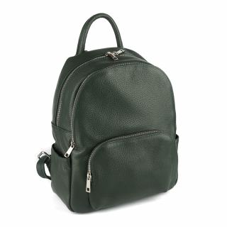 Rucsac Kallya, din piele 100%naturala verde inchis 8162