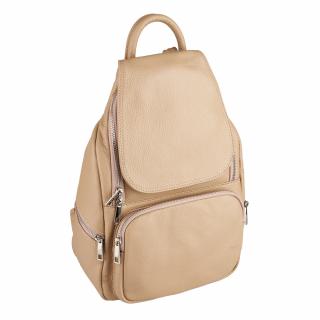 Rucsac Karmela, din piele 100% naturala bej 8193