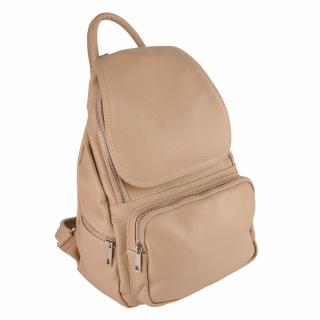 Rucsac Karmela, din piele naturala 100% culoare nude 8193