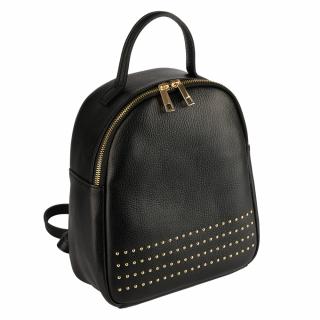 Rucsac Sasha, negru din piele 100% naturala  8218