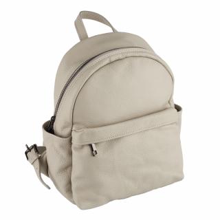 Rucsac Talida, din piele 100% naturala gris deschis, 8111