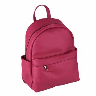 Rucsac Talida, din piele naturala magenta, 8111