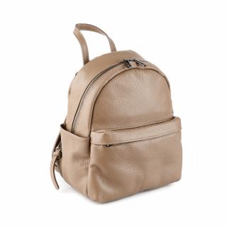 Rucsac Talida, din piele naturala nude, 8111