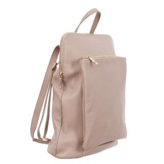 Rucsac Viorella, nude din piele bicompartimentat 8015