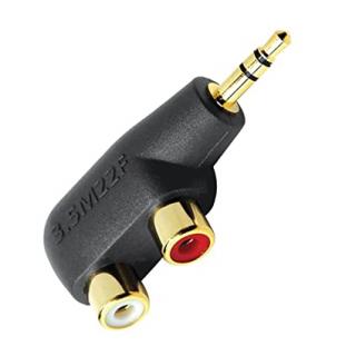 Adaptor 1xJack3.5 tata la 2xRCA mama Audioquest Hard Mini RCA Adaptor