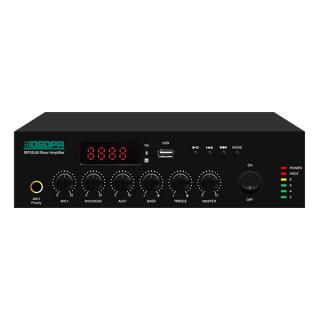 Amplificator cu mixer 60W pe 100V, DSPPA MP60UB cu USB, FM  Bluetooth