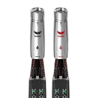 Cablu interconect XLR AudioQuest Firebird, Level 6 noise Dissipation with Graphene, Solid PSS, Dual DBS X