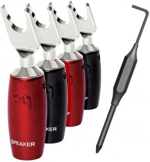 Mufe spada High-End Audioquest 507 Series, Gold plated (Set 4 buc)