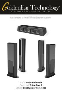 Pachet boxe 5.1 Reference cu GoldenEar Triton Reference, SuperCenter Reference si Triton One.R