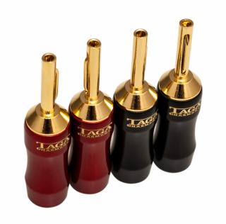 Set 4 conectori cablu boxe Taga Harmony TCB-008 tip banana