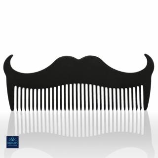 Pieptan mini pentru barba din otel inoxidabil black