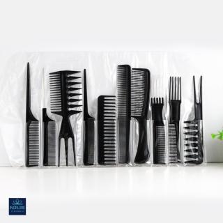Set 10 piepteni cu carcasa pentru coafor   frizerie