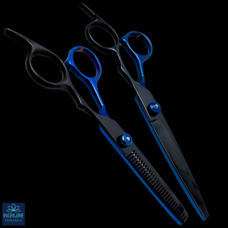 Set de 2 foarfece de tuns si filat 6  - blackblue