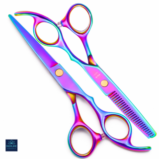 Set de 2 foarfece de tuns si filat 6  - Multicolor